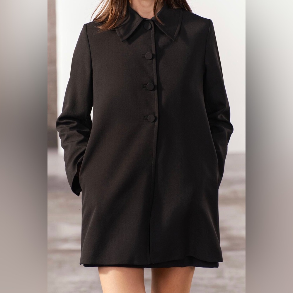 ZW Collection Wool Blend Frock Coat